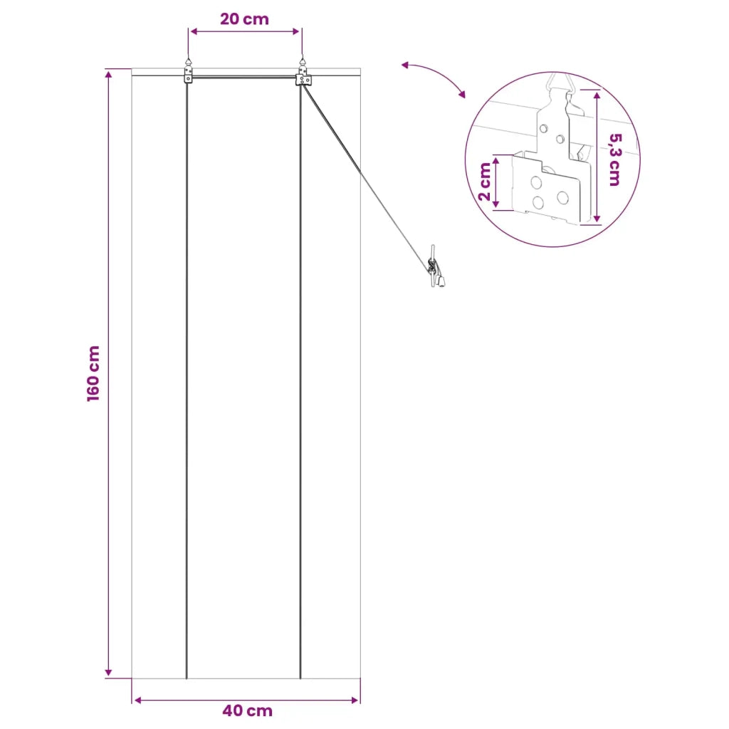 Tenda a rullo Marrone 40 x 160 cm Bambù 42039778