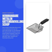 Sostituzione Ciotola Cucina per Gatti - Spazzola - Spazzola Metallica Riciclabile - Manico Antiscivolo - Progettazione Ergonomica - 35 x 16 cm - Multifunzionale - Spazzola per Ciotola Cucina