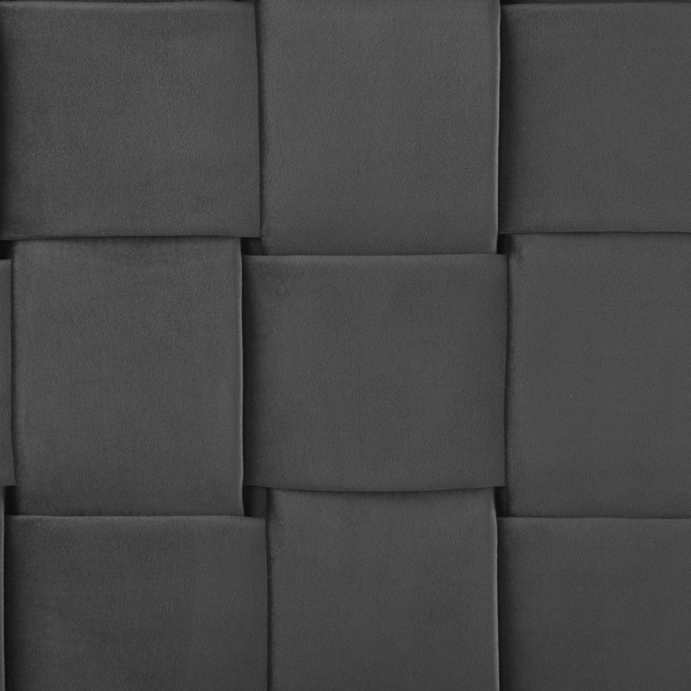 Letto Imbottito 160 x 200 cm Testiera Nero Velluto Gambe Dorate