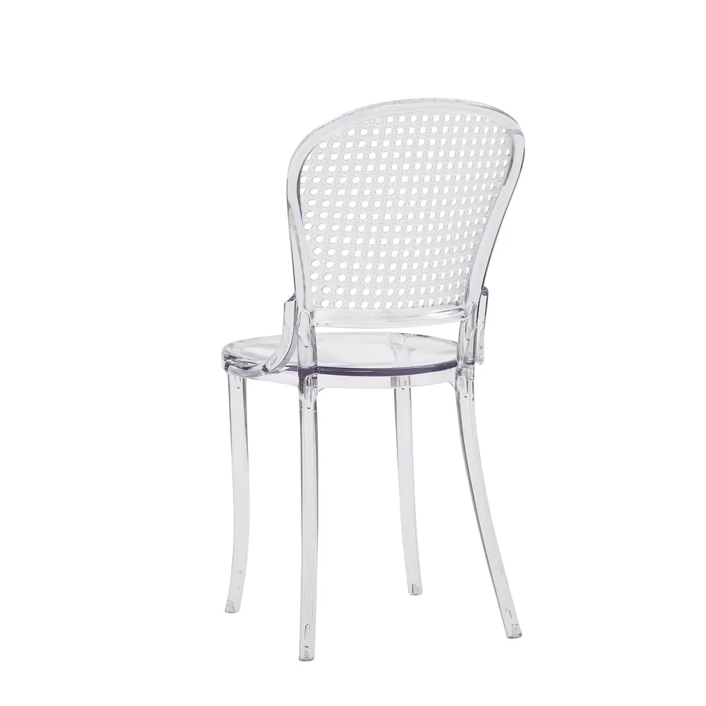 Set 2 sedie design polipropilene trasparente 46x55x88 - Mobili 2G