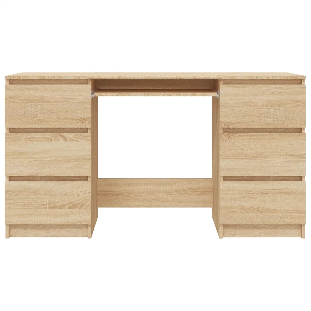 Scrivania Rovere Sonoma 140x50x77 cm in Legno Multistrato 800813