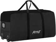 Borsa da Campeggio 120L - Borsa da Viaggio Impermeabile - Borsa da Viaggio Ripiegabile - Bagaglio da Campeggio con Ruote - Nero 80x40x40 cm - Borsa Sportiva