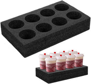 Dispensatore per bicchieri - Capacità per 8 pezzi - Dispensatore per bevande - Solida e stabile - Dispensatore per bicchieri