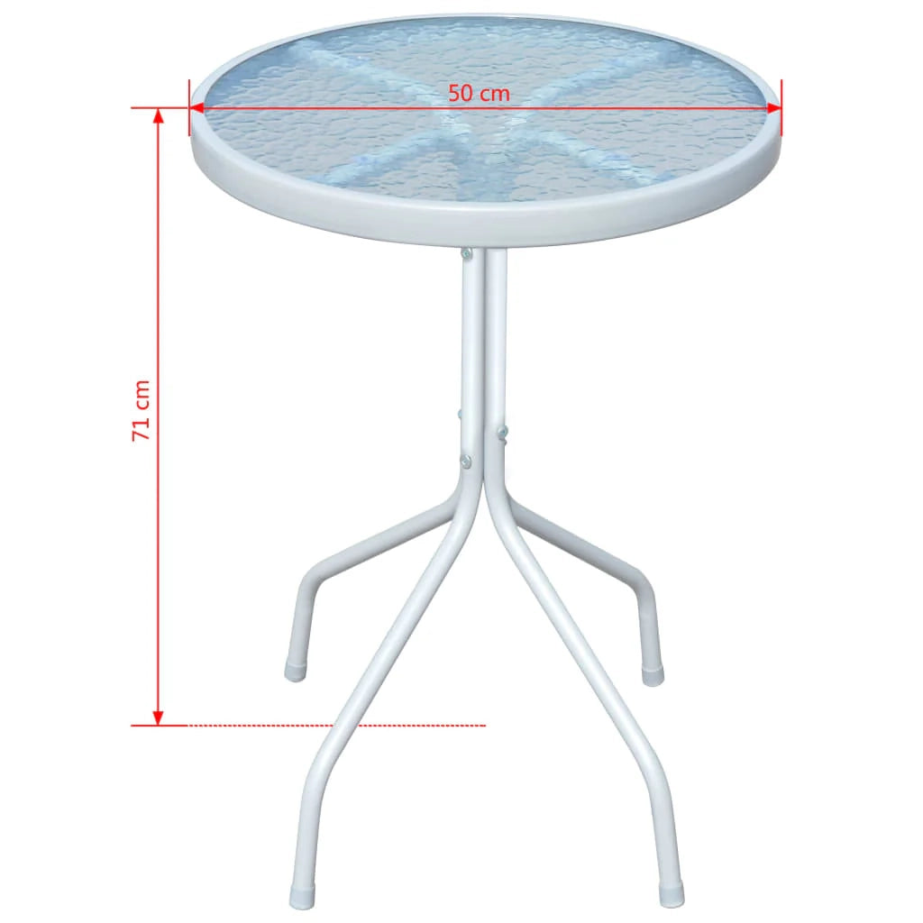 Set da bistrot da giardino in acciaio nero da 3 pezzi per mobili da esterno 02_0013497