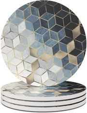Set di 4 piedini rotondi - assorbenti - 4 pezzi - ceramici - forma rotonda