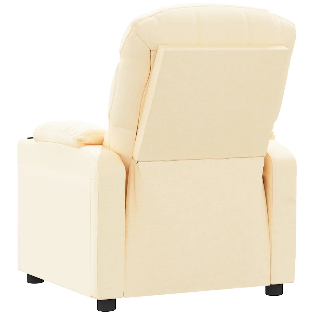 Divano Sedia-Poltrona Reclinabile in Tessuto Crema 808699