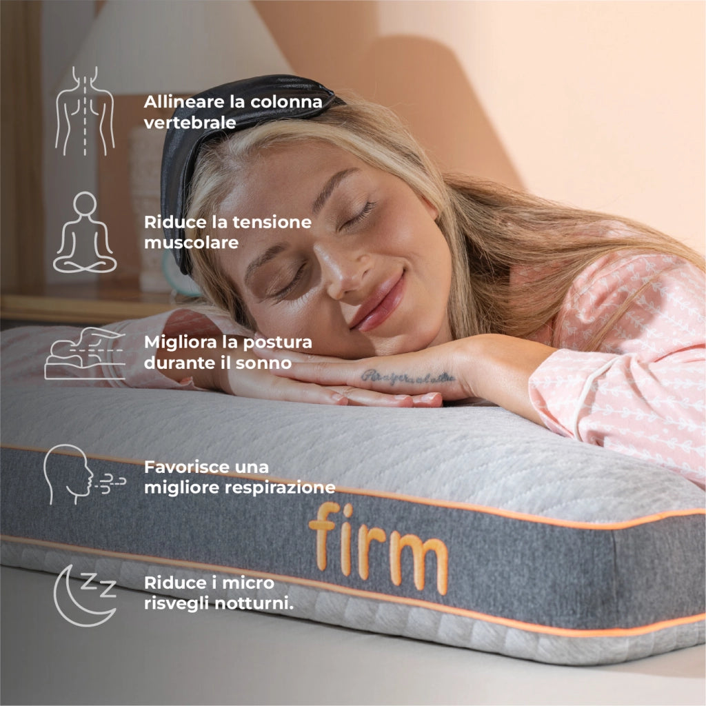 Cuscino Memory Foam 60x40x12 cm – Guanciale a Saponetta Ortopedico Traspirante, Disponibile Soffice, Medio o Rigido, Supporto Comfort per Testa e Collo, Federa Sfoderabile Lavabile Rigido