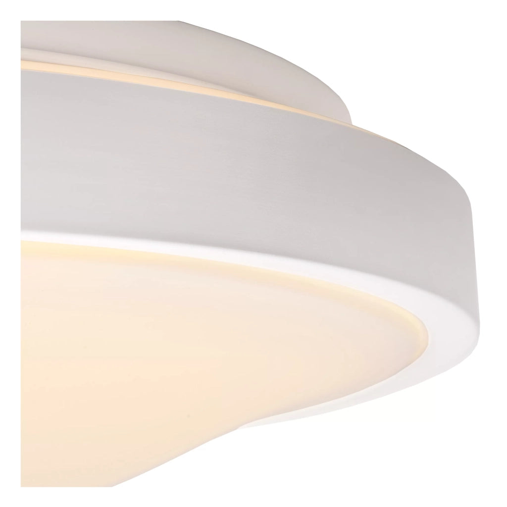 Plafoniera bagno LED 12W tonda 29,3cm bianca Lucide
