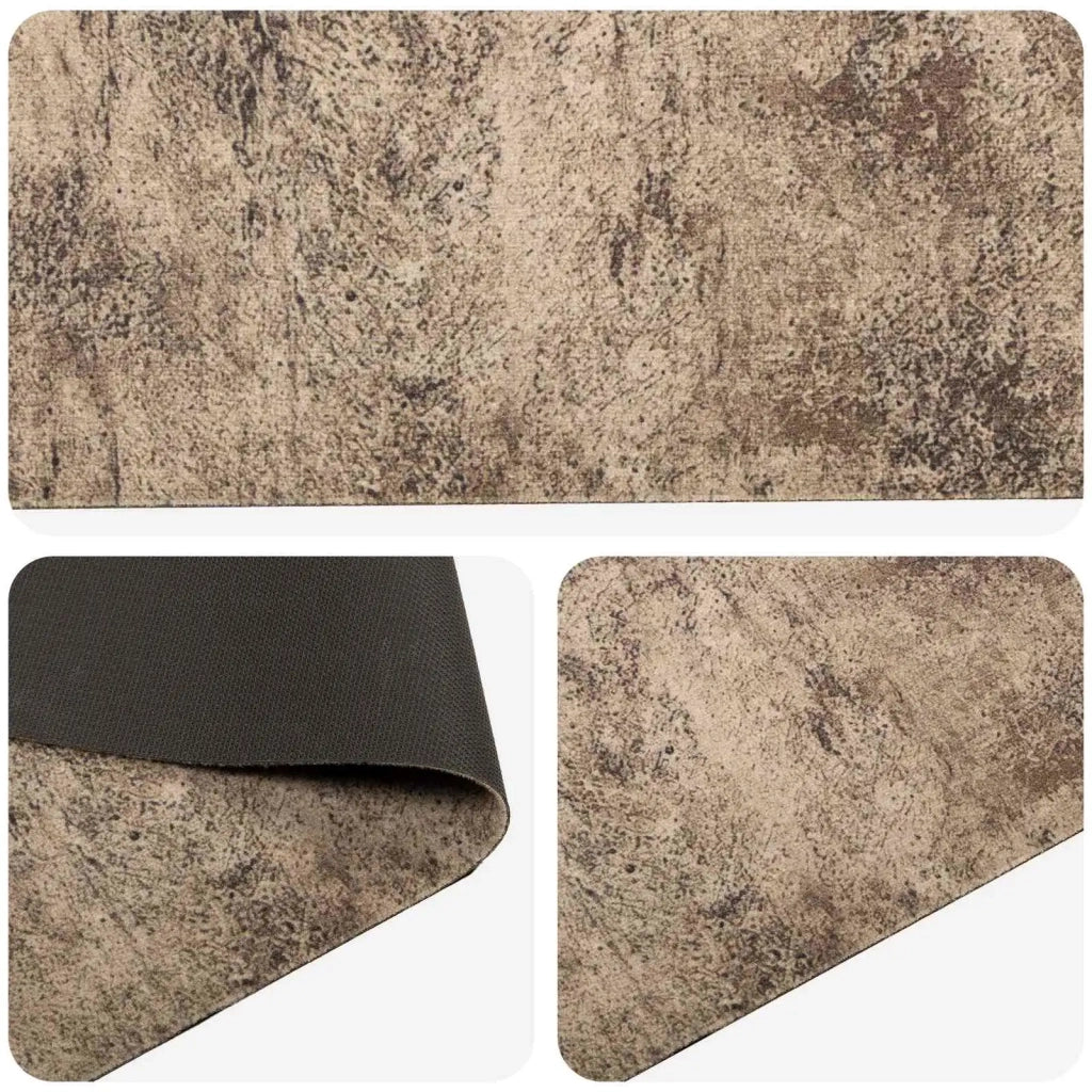Tappeto da Cucina Cemento marrone 150 x 45 cm 100% Poliammide 42045704