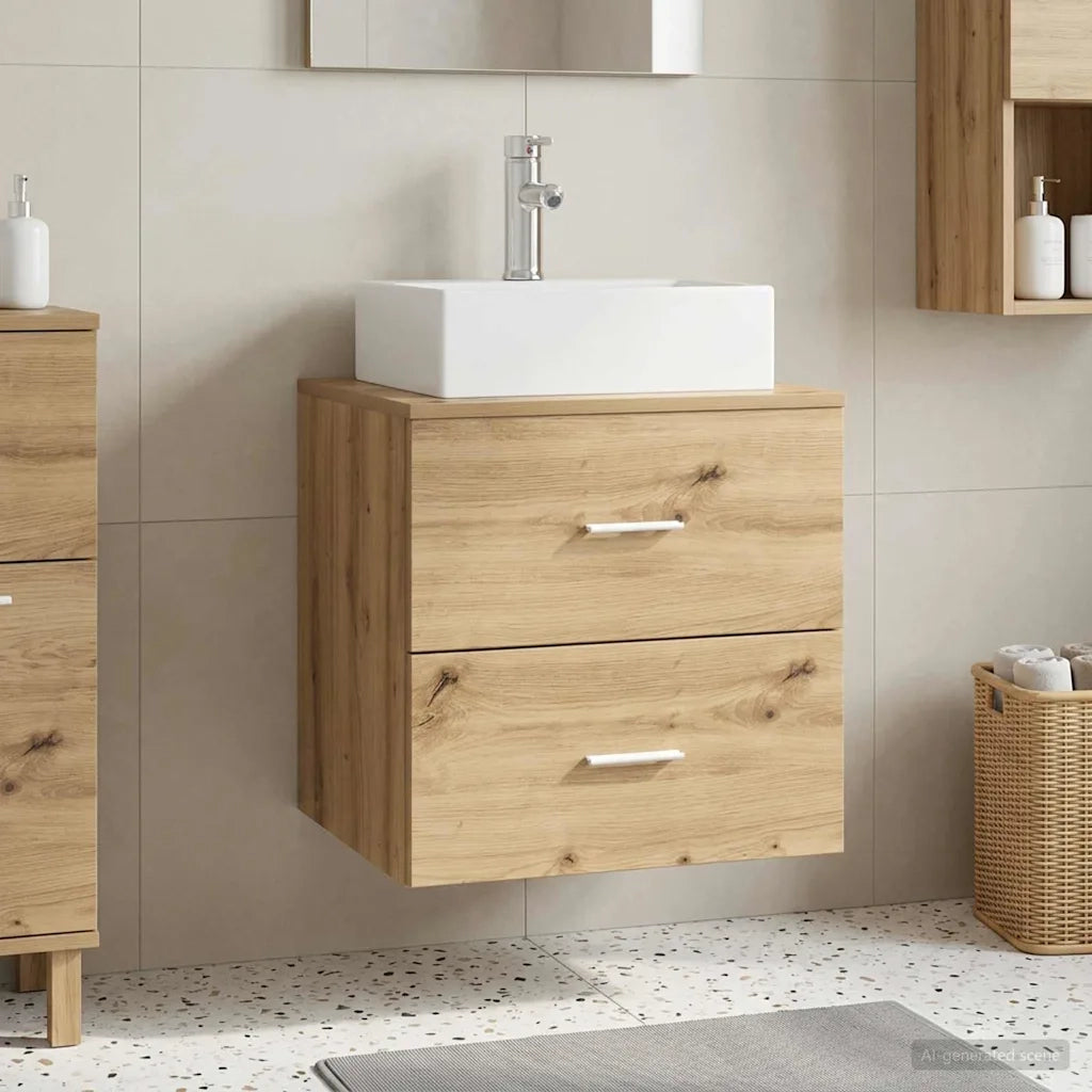 Mobile Lavabo da Parete Rovere Artigianale 49,5 x 41 x 62,5 cm 890285