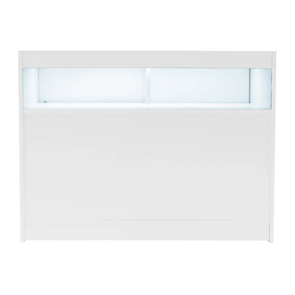 Set Banconi Negozio Iris LED B1200 CM60 Bianco con Vetrina e Serratura