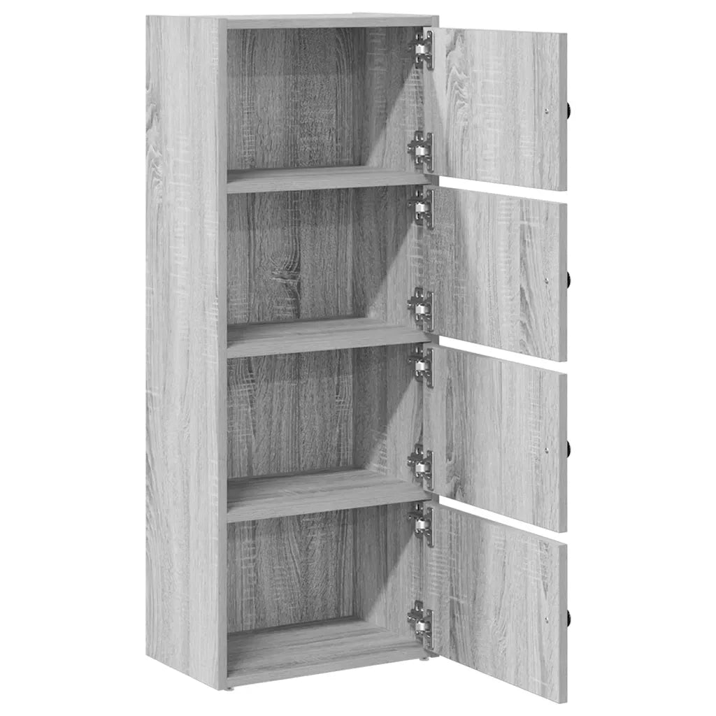 Libreria Grigio Sonoma 40x24x102 cm in Legno Multistrato 860378