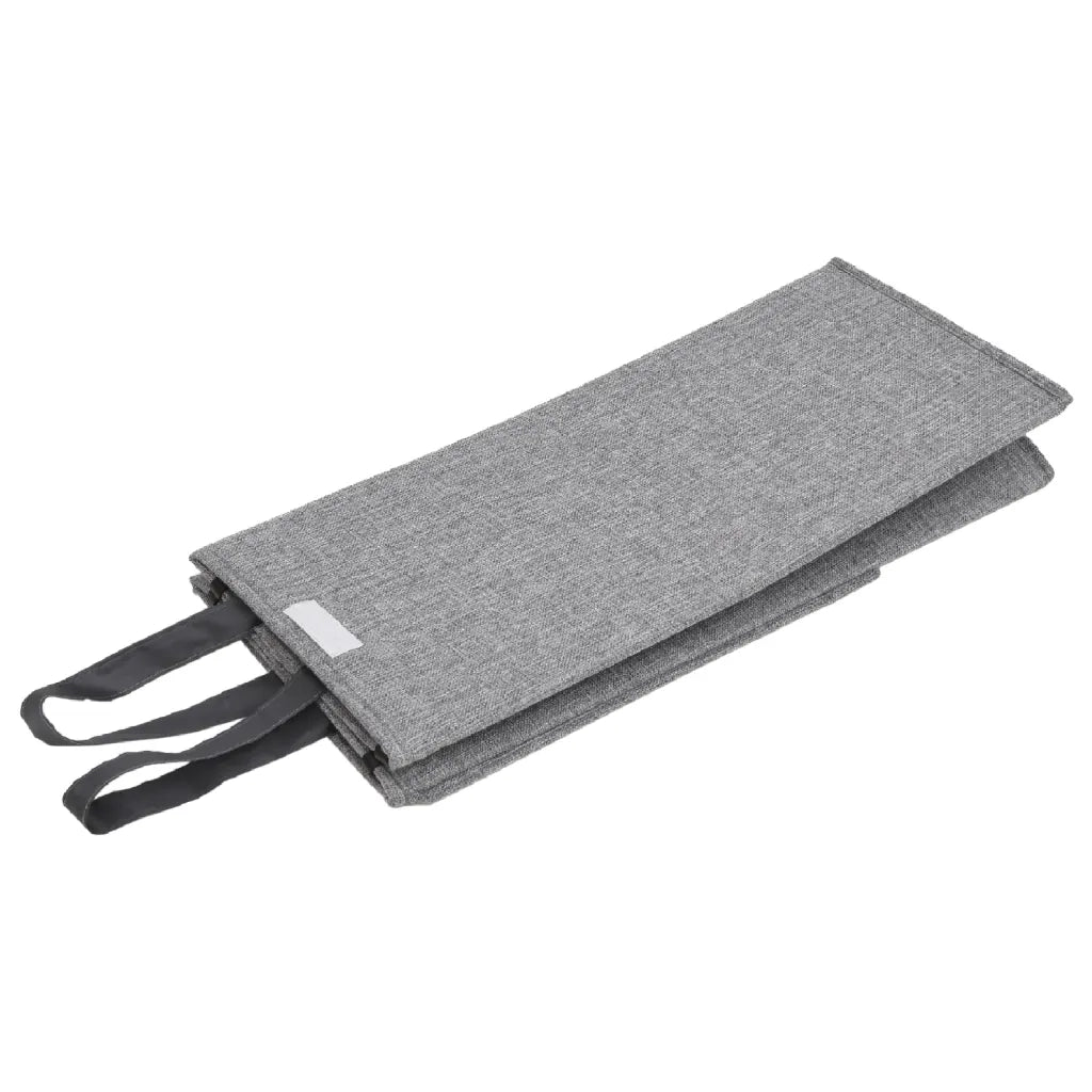 Cesto Biancheria Pieghevole Grigio 26x34,5x59,5 cm Lino Finto 351039