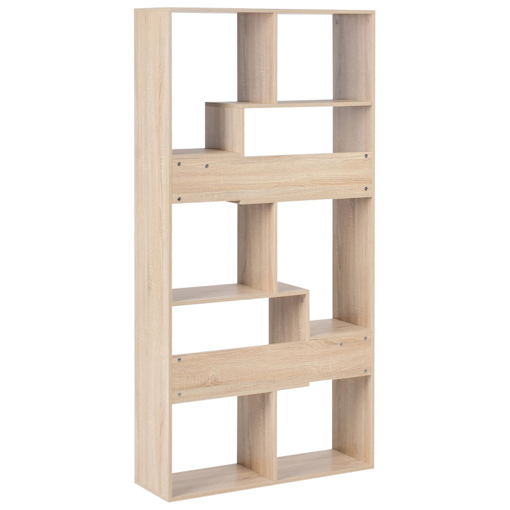 Libreria a 6 ripiani in truciolato Marrone chiaro stile minimalista