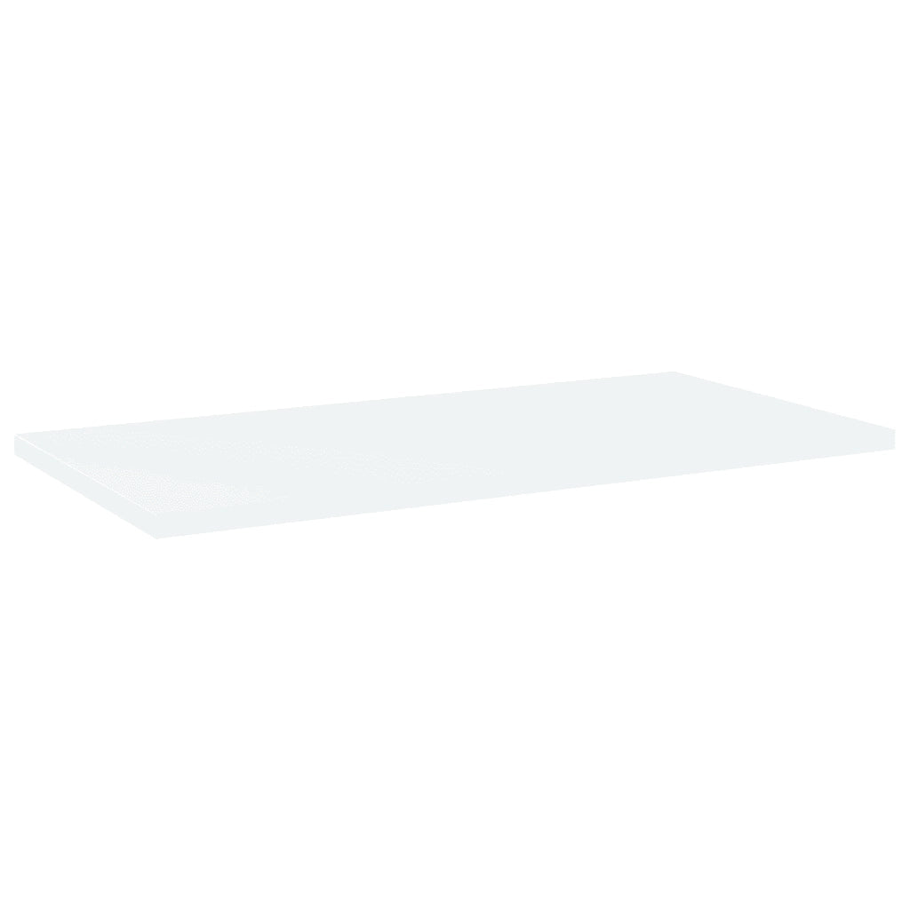 Ripiani per Libreria 4 pz-Scaffale per Libri Bianchi 60x30x1,5 cm Legno Multistrato