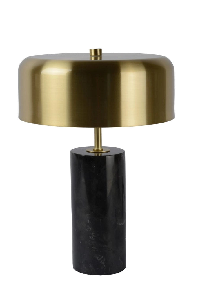 Lampada da tavolo Lucide Mirasol marmo ottone G9 30cm