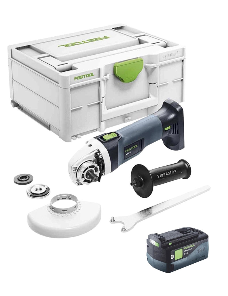Smerigliatrice Angolare FESTOOL AGC 18-125 EB-Basic (1 x 5,0 Ah + Systainer SYS3 M 187)