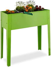 Tavolo per orto in metallo per balcone - piccola tavola per coltivazione - dimensioni: ca. 805 x 815 x 31 cm - verde chiaro