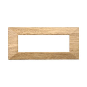 Placca Piramide Serie Moon 6P Colore Legno Scuro Compatibile Con Bticino Axolute