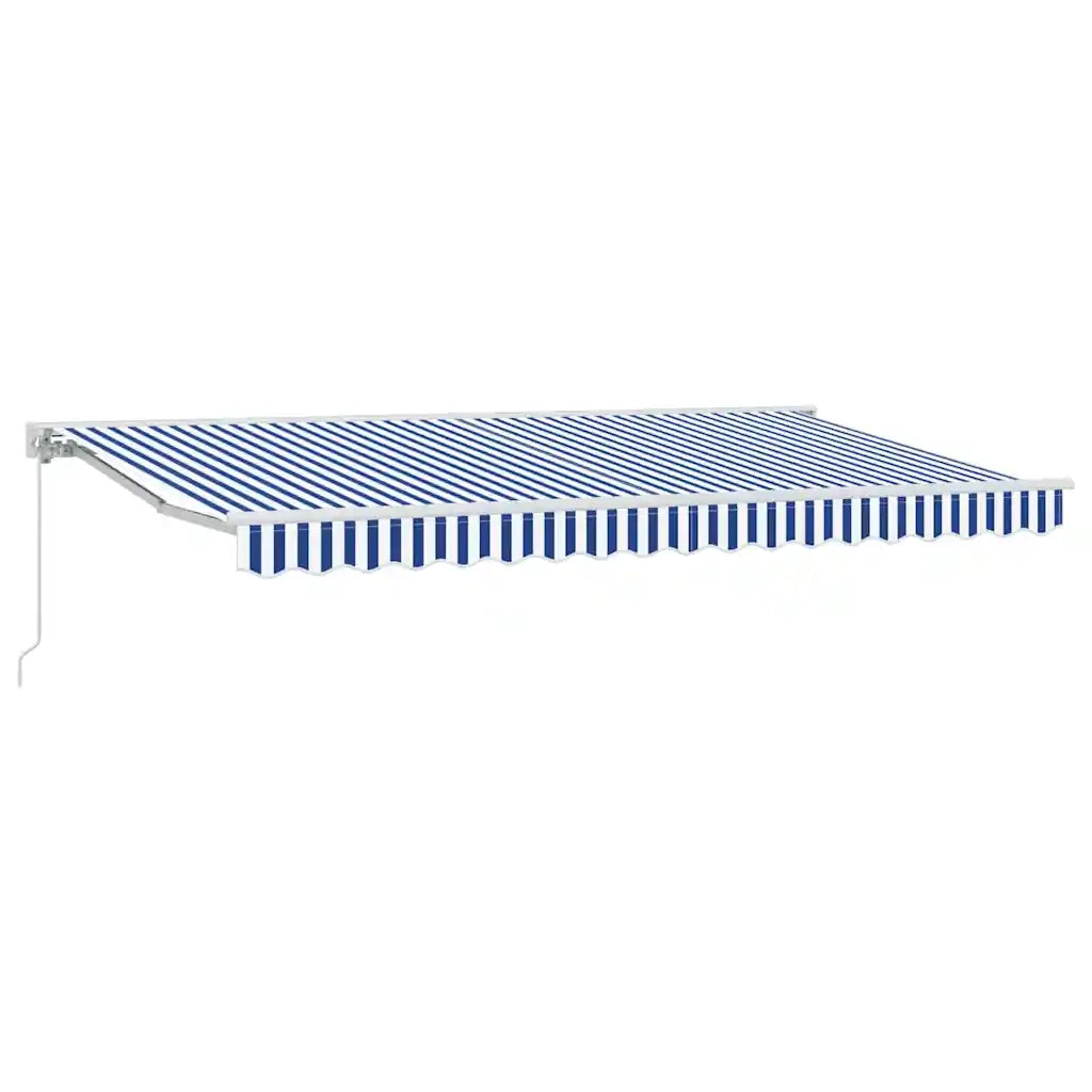 Struttura della tenda-Telaio per tenda da sole Blu e Bianco 350 x 200 cm