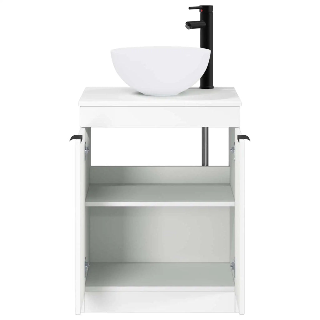 Set di mobili per il bagno Bianco Legno ingegnerizzato 3404204