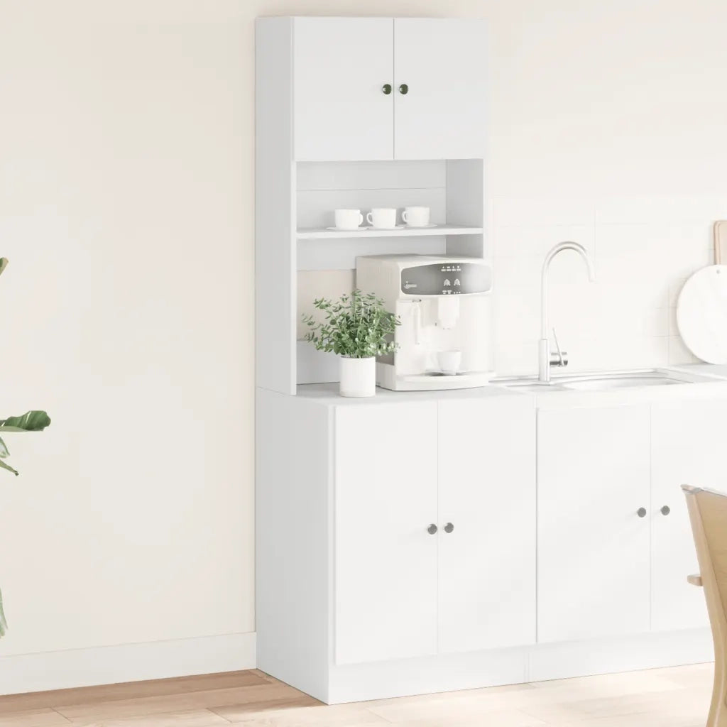 Mobile da Cucina Bianco 60x50x180 cm Legno Multistrato