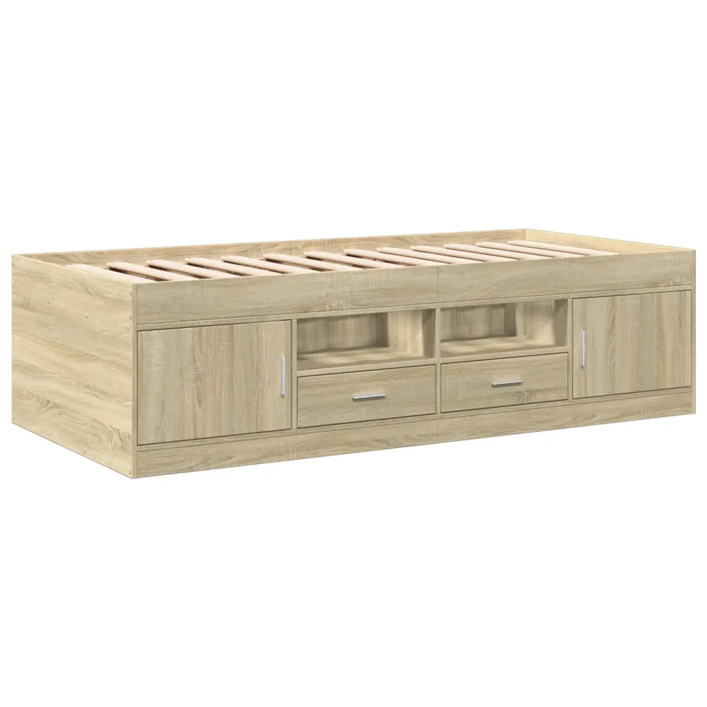 Divano letto | Sof¨¤ letto | Letto singolo con Cassetti senza Materasso 75x190 cm