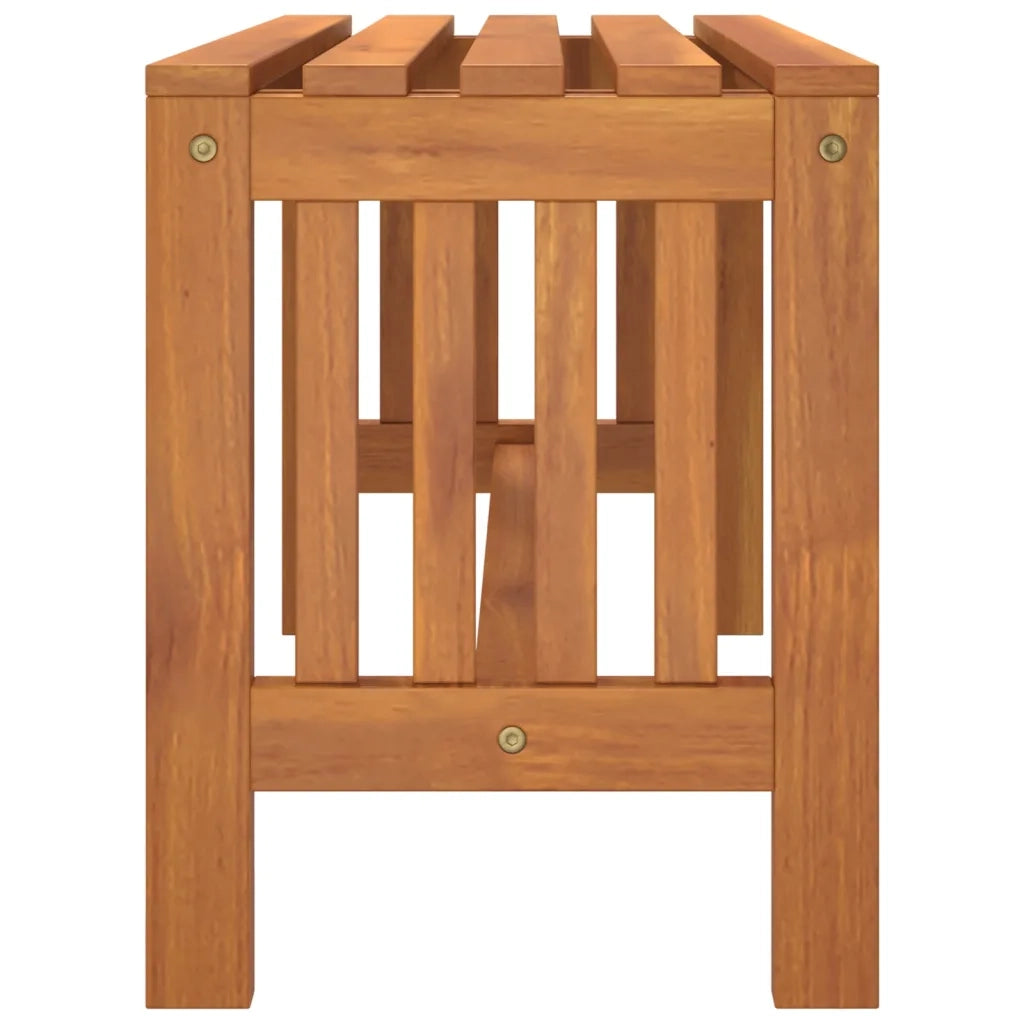 Panca da Giardino 80 cm Legno Massello di Eucalipto 363287