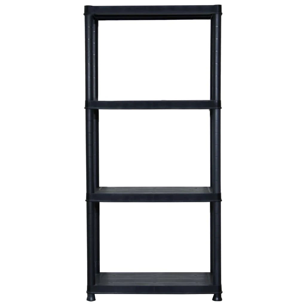 Libreria a 4 ripiani 130 cm in plastica nera 02_0000648
