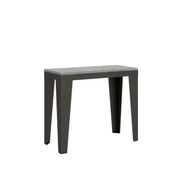 Consolle allungabile 90x40/196 cm Flame Small Evolution cemento telaio e gambe antracite