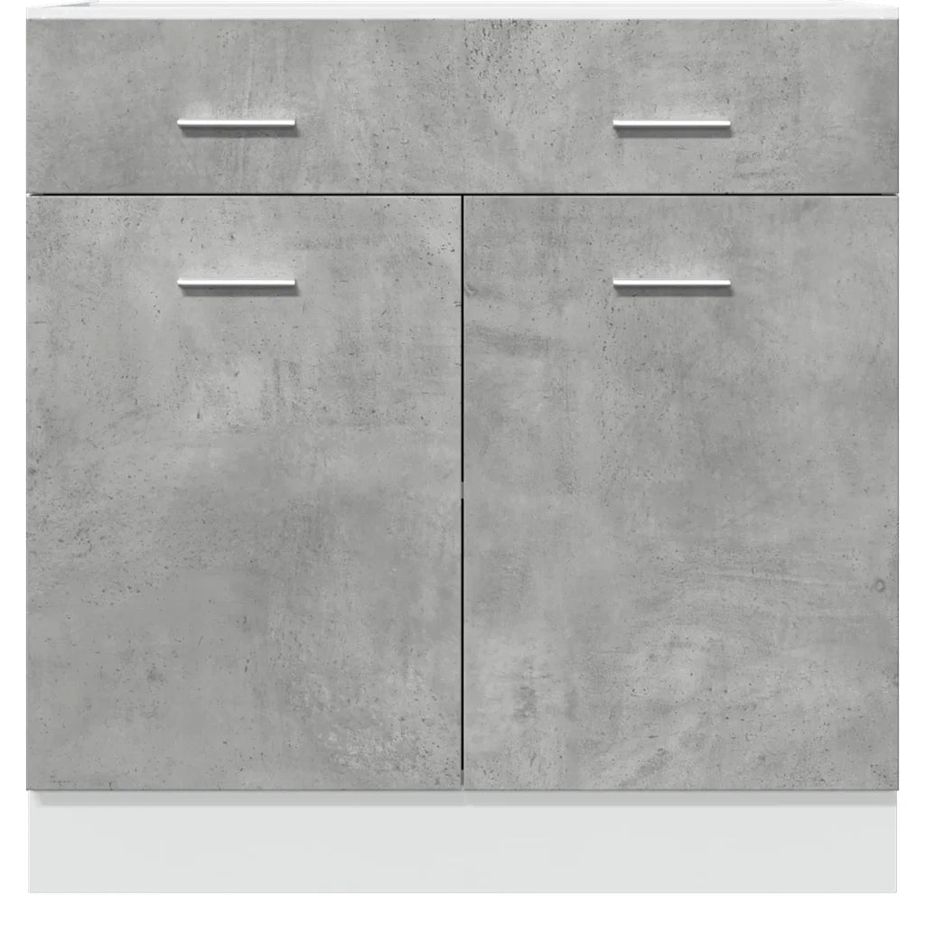 Armadio Inferiore Cassetto “Lyon” Grigio Cemento 80x46x81,5 856091