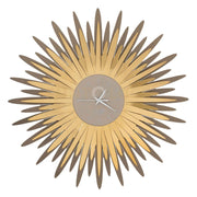 orologio da parete a forma di ampia raggiera sting Bronzo e oro trasparente in Ferro 60cmdidiametro