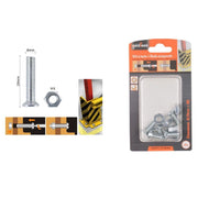 Trade Shop - Set 5 Pezzi Viti Vite A Testa A Croce Piatta 8x20 Mm Con Dado Esagonale M8 90947 -