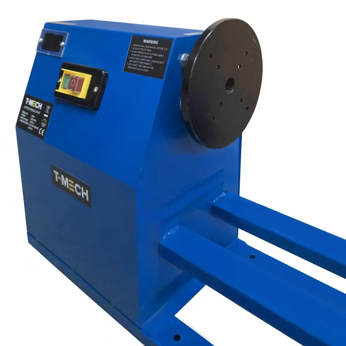 Tornio per Legno da Banco 400W 147x36x21 cm con 6 Scalpelli