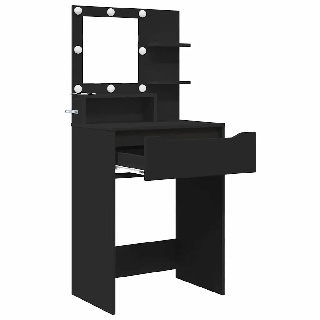 Tavoli da Trucco per Camera da Letto Nero 80 x 39,6 x 135 cm 888988