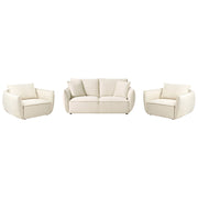 Set da salotto in tessuto Seduta bassa e profonda Schienale imbottito Accogliente Moderno 5 posti Beige chiaro Moderno Accogliente