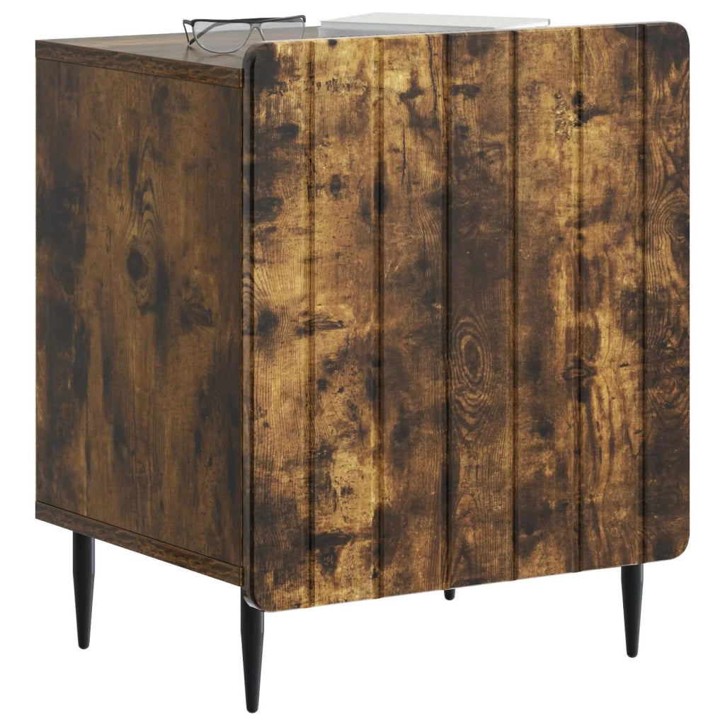 Armadio da Notte 2 pz Rovere Fumo 43 x 34,5 x 52 cm 894346