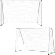 2x Pallone da calcio in PVC con rimbombante 180 x 120 x 80 cm per giochi esterni bianco