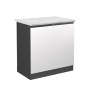 Vicco Mobile lavello cucina Bianco 80 cm PL Marmo