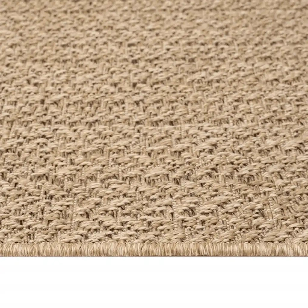 Tappeto ZIZUR 120x120 cm Aspetto Iuta per Interni ed Esterni