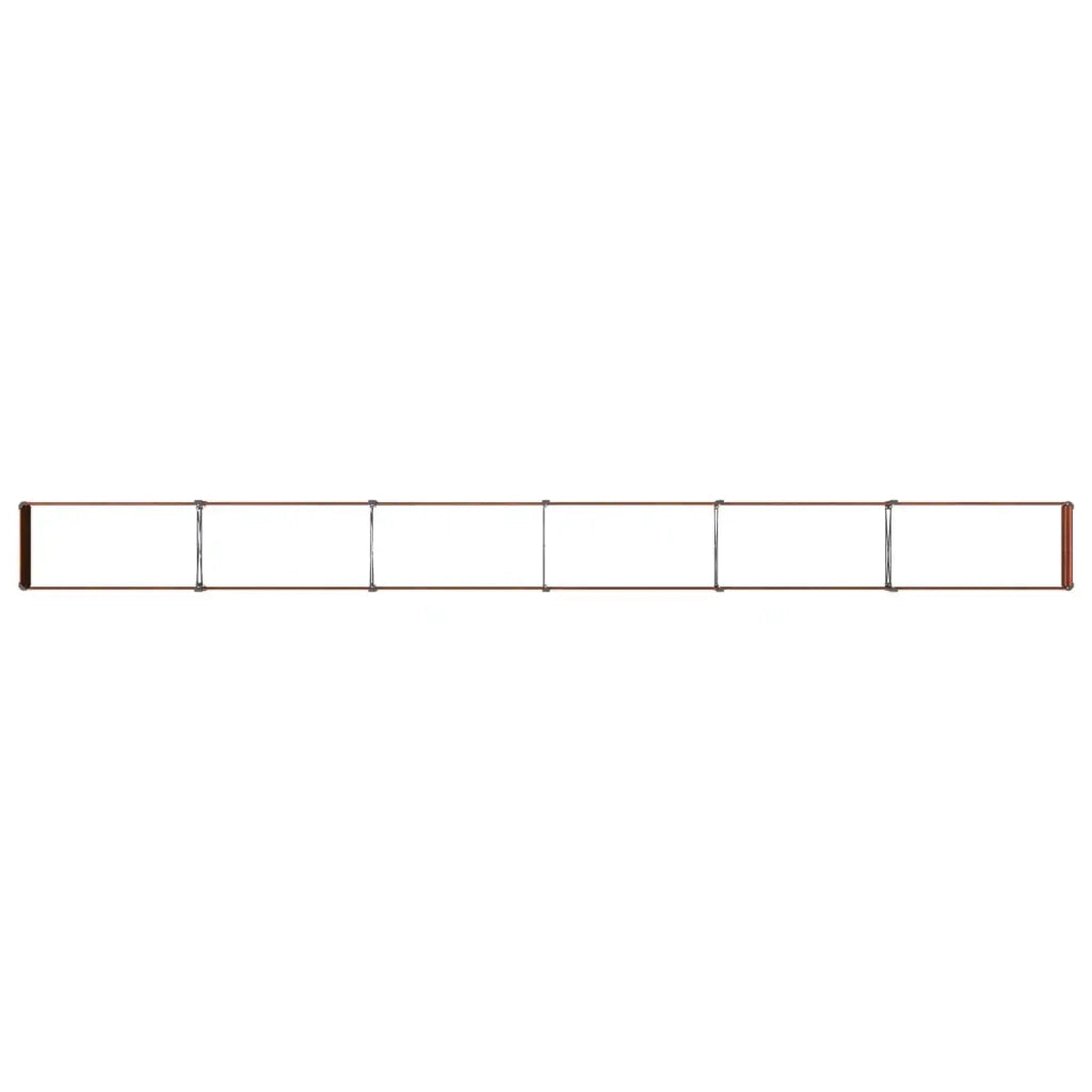 Letto rialzato da giardino Ruggine 480 x 40 x 24 cm cartone 8006369