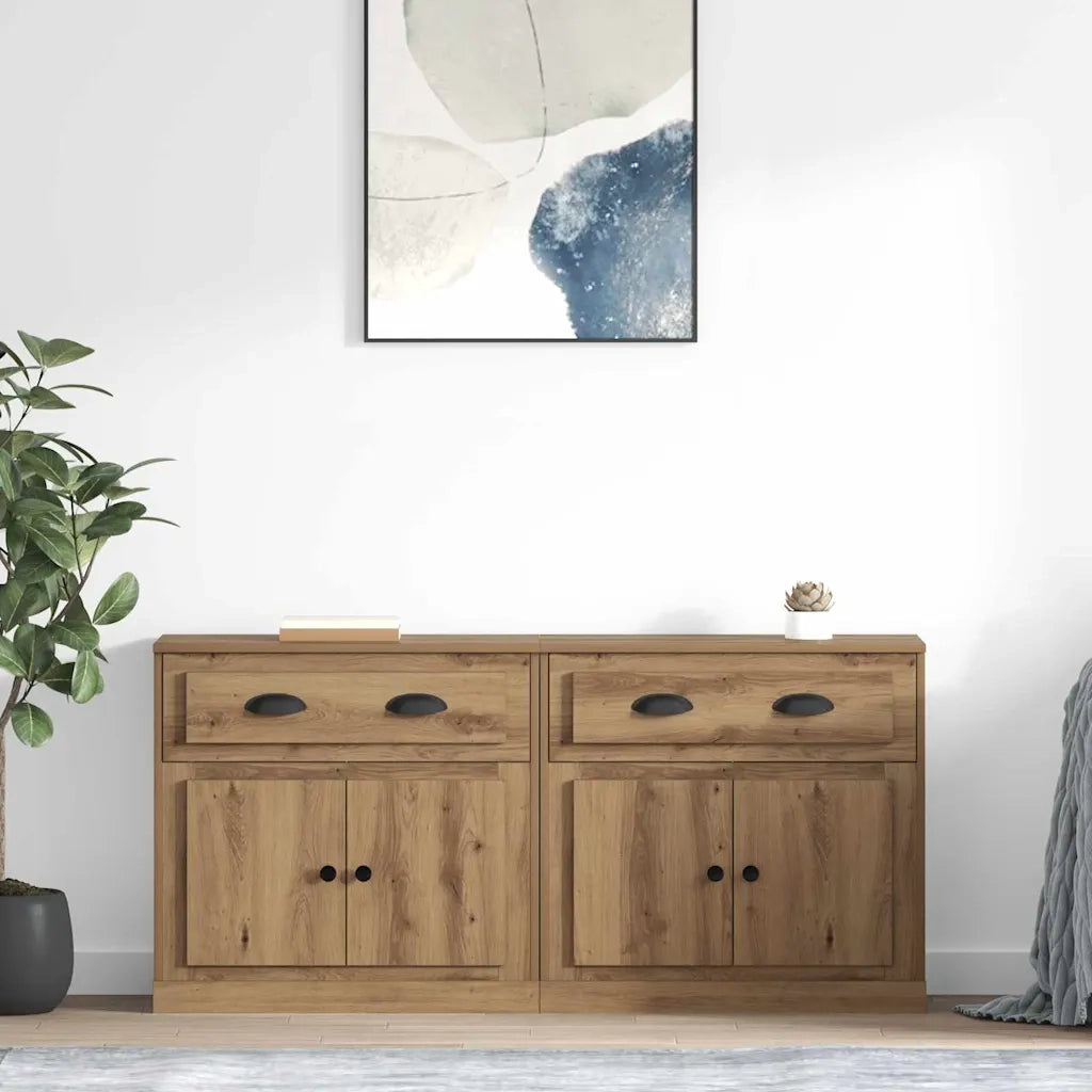 Credenza | Sideboards 2 pcs Rovere artigianale 70 x 35,5 x 67,5 cm