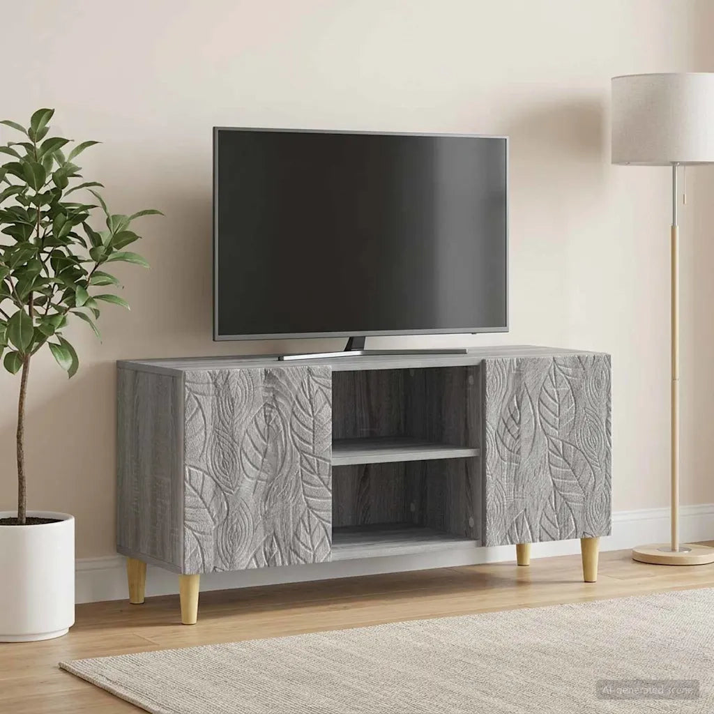 Mobile TV 102 x 34,5 x 50 cm Sonoma grigio Legno ingegnerizzato 895161