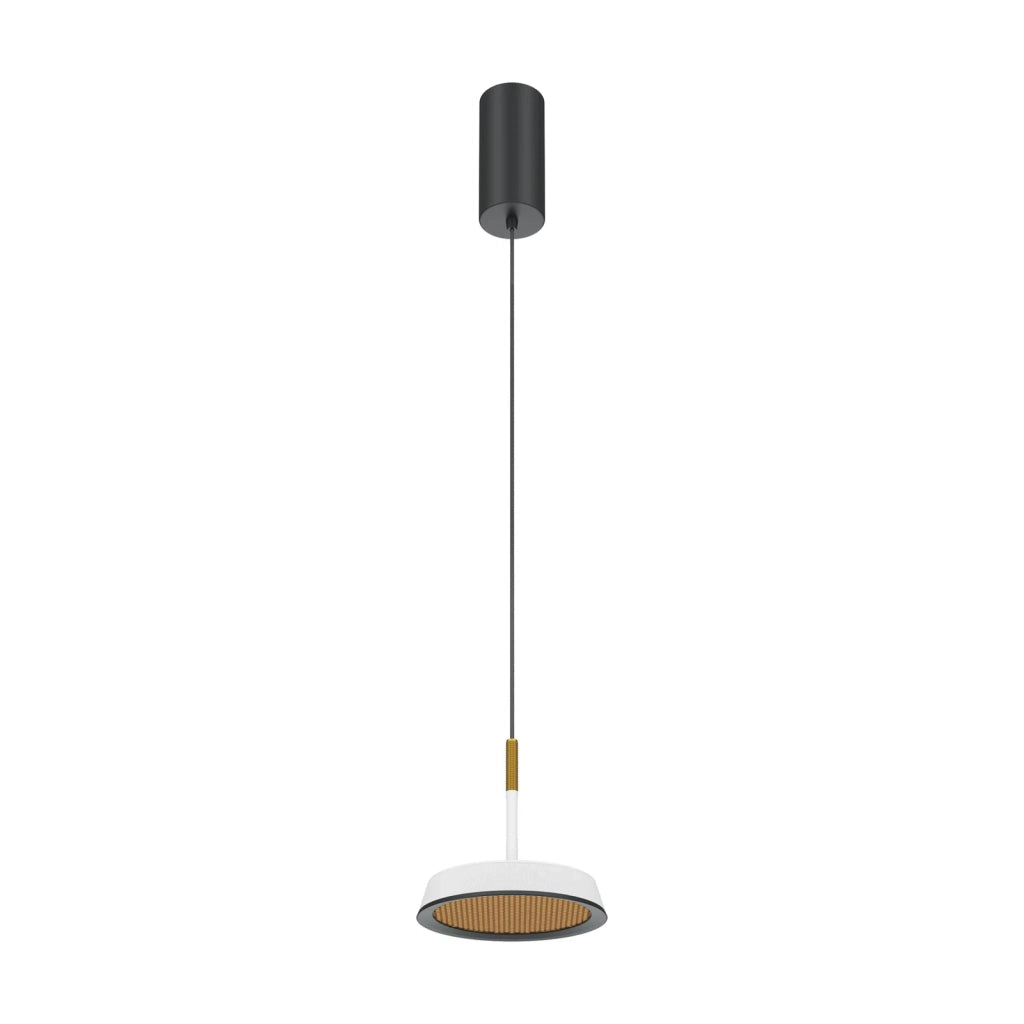 Maytoni Lampadario moderno El 1 luce LED integrato bianco alluminio