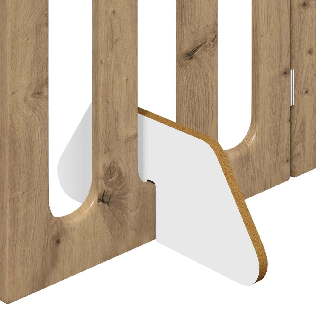 Recinto pieghevole per animali 4 pz Rovere Artigianale 8005970