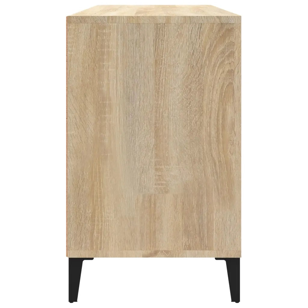 Scarpiera-Scaffale per scarpe Rovere Sonoma 102x36x60 cm in Legno Multistrato 324815