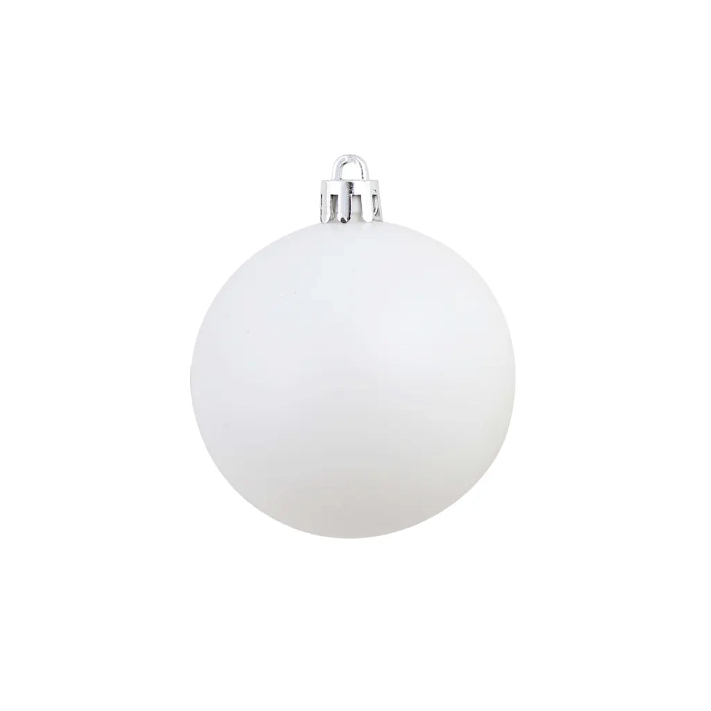 Set Palline di Natale 100 pz 3/4/6 cm Bianco/Grigio