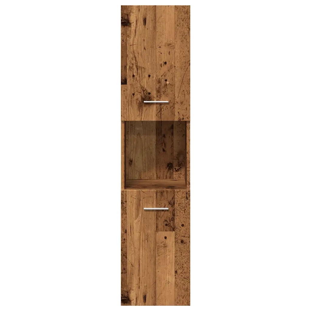 vidaXL Set Mobili da Bagno 5 pz Legno Antico in Legno Multistrato