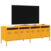 Mobile TV Giallo Senape 135x39x43,5 cm in Acciaio