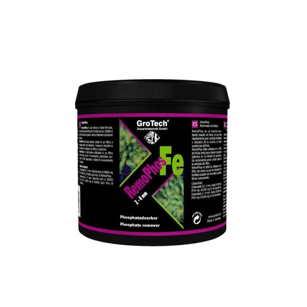Grotech Remophos FE ( Resina per l'eliminazione dei Fosfati e Silicati ) Formato: 500 ml, Granulometria: 0.5-2 mm
